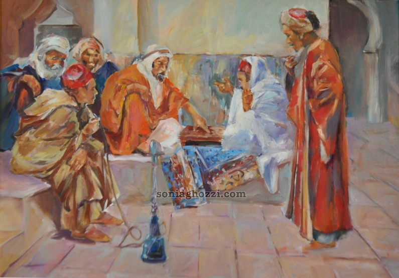 artiste peintre tunisien,peintres , artiste contemporain , peintre contemporain,orientaliste,peintures tunisiennes,peinture Ã  l'huile,Sonia Ghozzi,Sonia Mezghanni